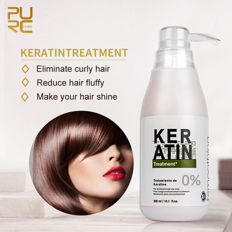 Hair Care Keratin Shampoo - Бразильский кератин PURC для лечения волос,