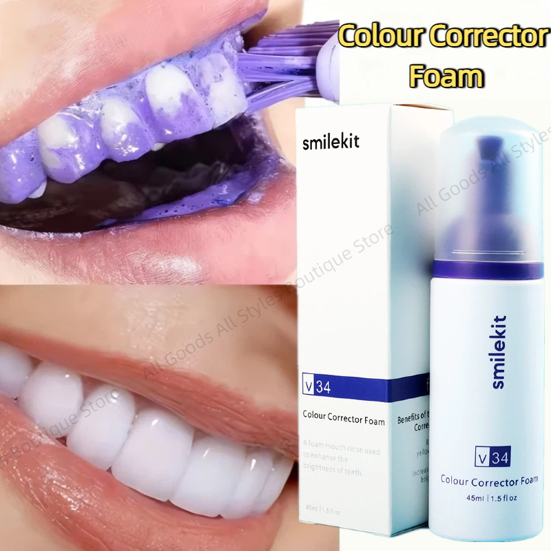 Purple Toning Shampoo - 45 мл Smilekit фиолетовый зубной мусс