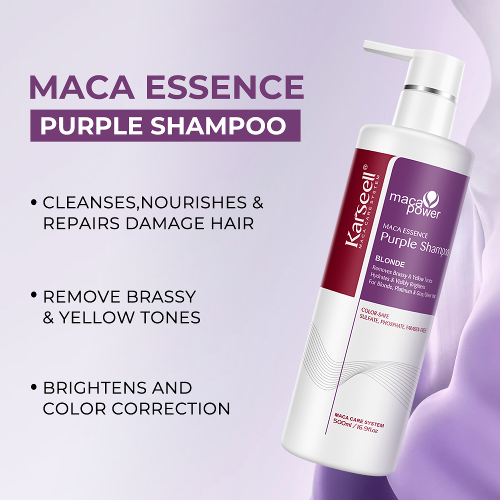 Karseell 500 мл Фиолетовый шам – обзор и цена Purple Toning Shampoo