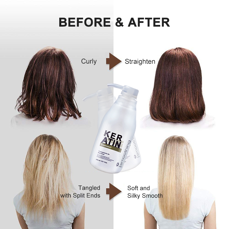 Профессиональное Кератиновое л – обзор и цена Hair Care Keratin Shampoo