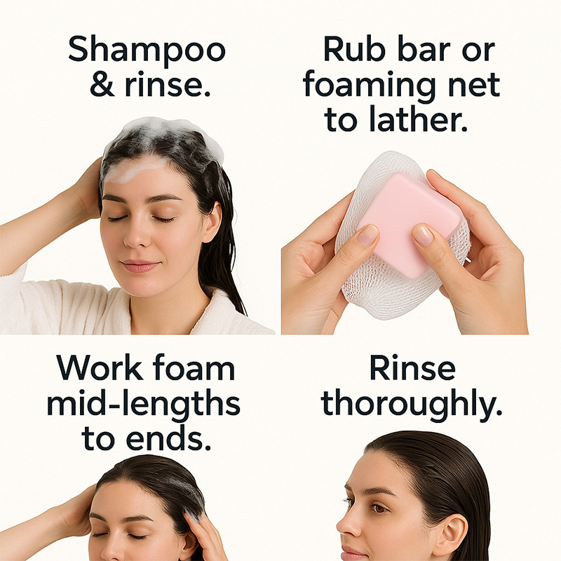 Мыло-кондиционер с касторовым  – обзор и цена Hair Care Frizzy Hair