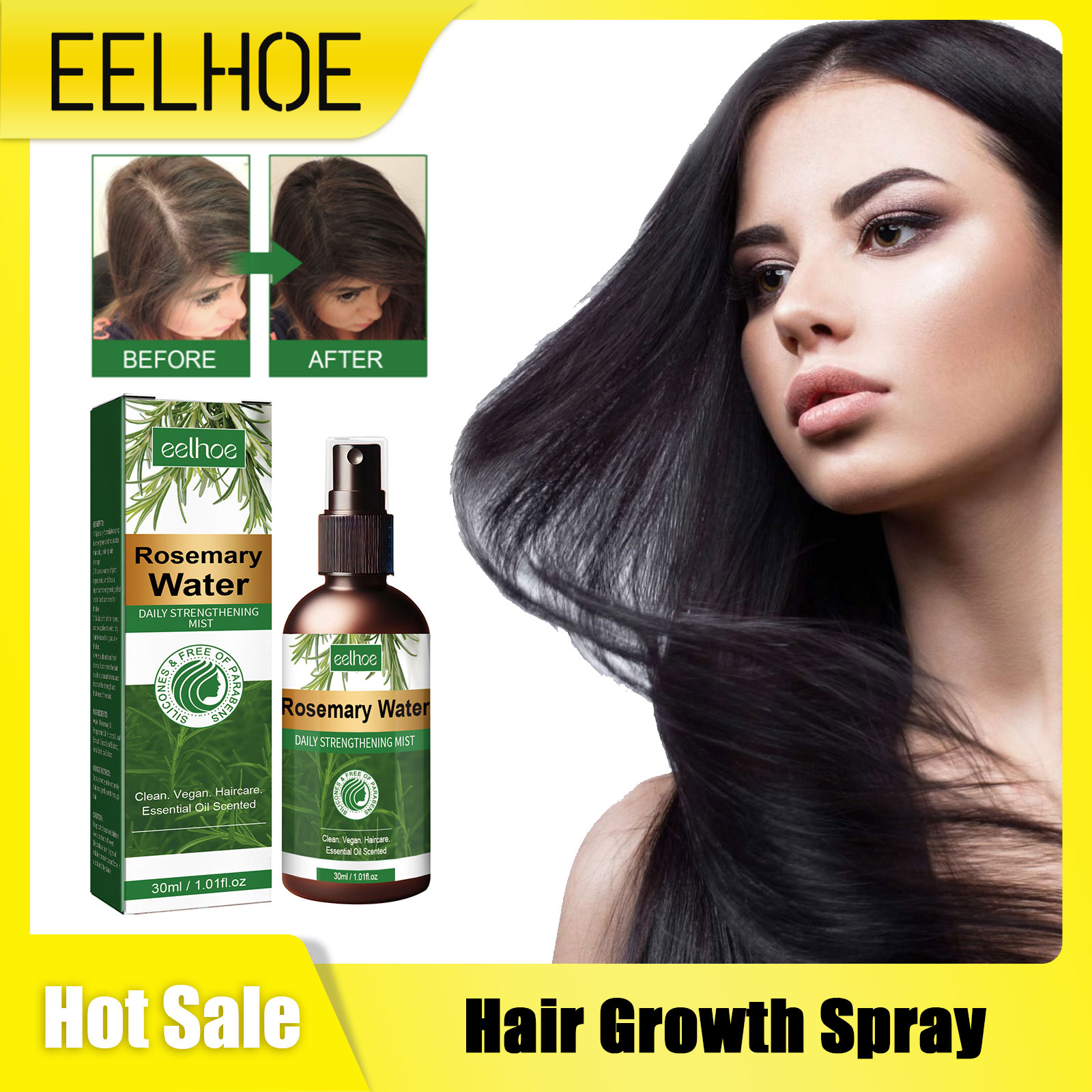 Спрей с розмарином для волос,  – обзор и цена Hair Care Growth