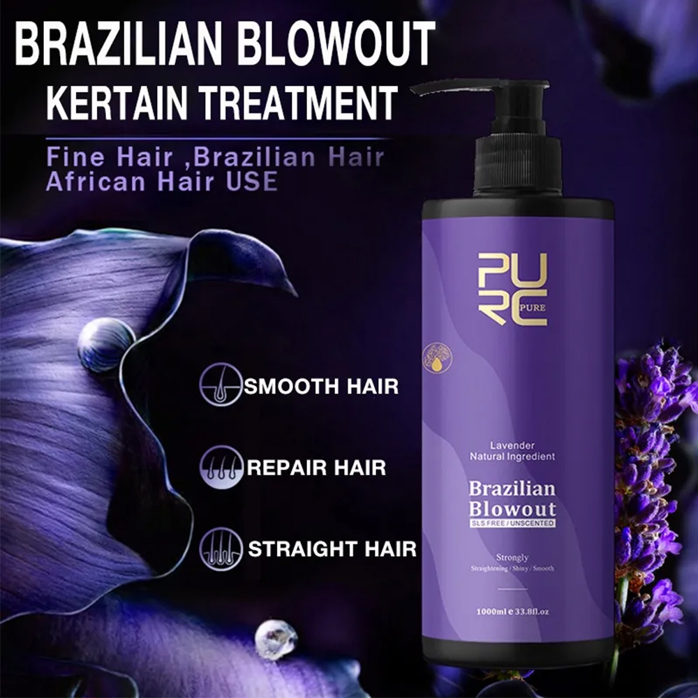 PURC Лаванда 12% бразильский к – обзор и цена Hair Care Keratin Shampoo
